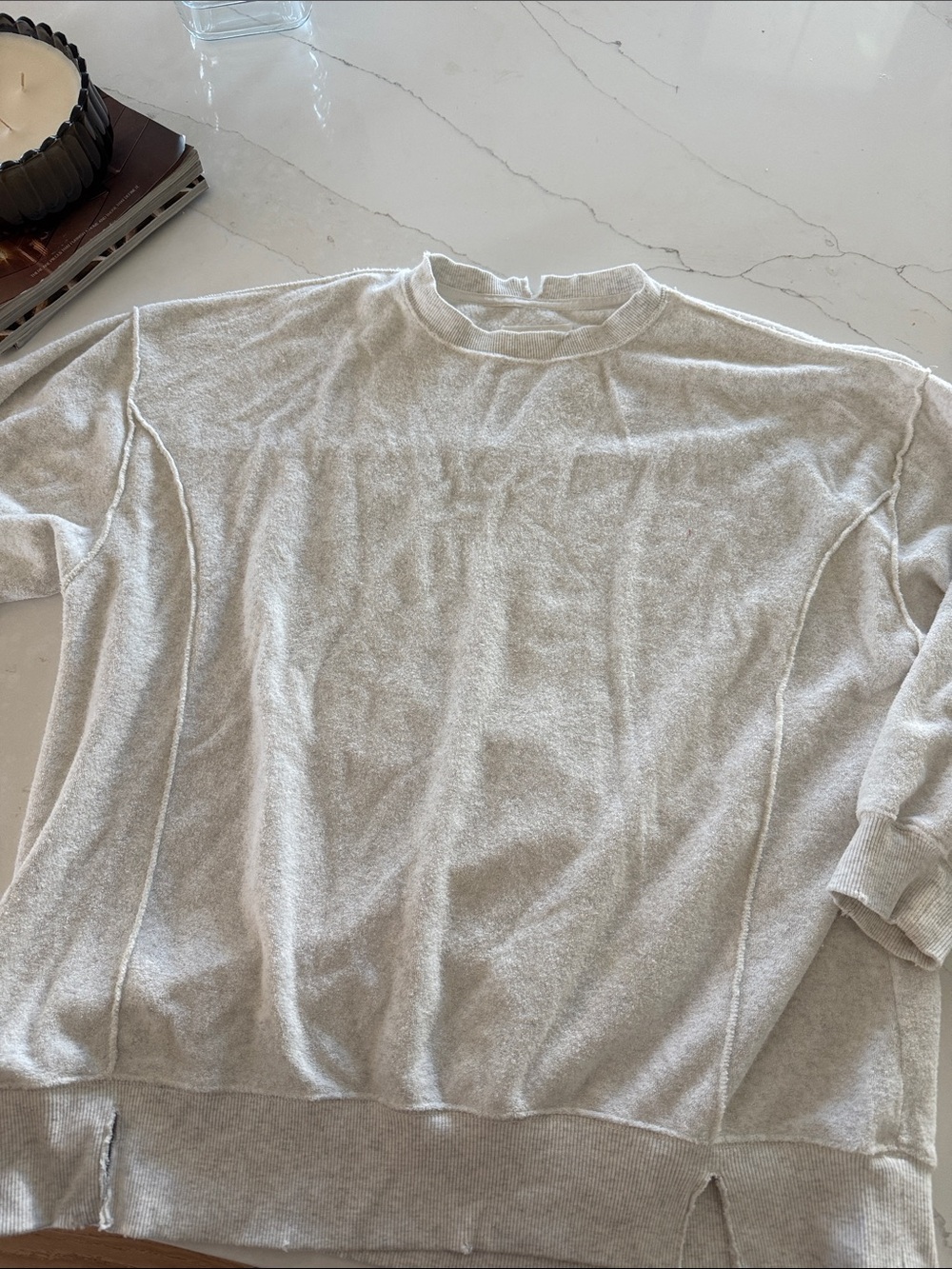 Light Gray Aerie Crewneck Sweatshirt